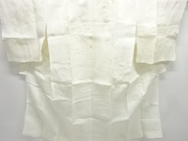 アンティーク　本麻透かし織　杜若模様長襦袢